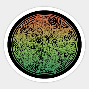 Mandala art drawing for gift Sticker